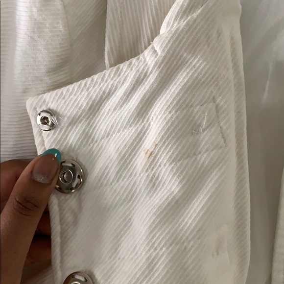 Vintage White Denim Jacket - Picture 3 of 3